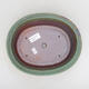 Ceramic bonsai bowl 22 x 18 x 8 cm, color green-brown - 3/3