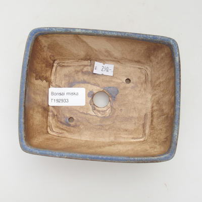 Ceramic bonsai bowl 15 x 12 x 5 cm, color blue - 3
