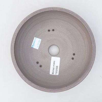Ceramic bonsai bowl 16 x 16 x 5.5 cm, gray color - 3