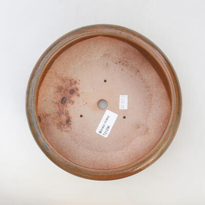 Ceramic bonsai bowl 19 x 19 x 7 cm, color brown - 3