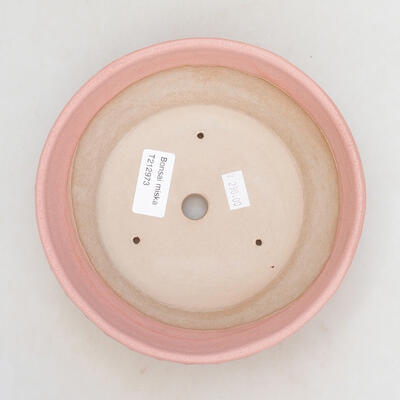 Ceramic bonsai bowl 17 x 17 x 5.5 cm, color pink - 3