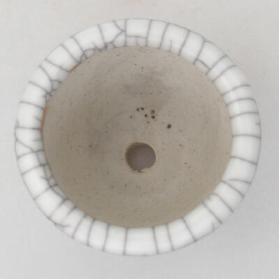Ceramic bonsai bowl 3.5 x 3.5 x 2.5 cm, raku color - 3