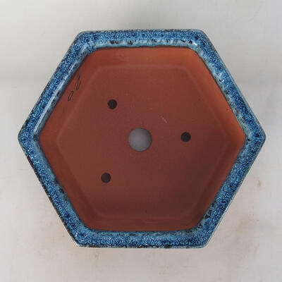Bonsai bowl 17 x 15 x 6 cm, color blue - 3