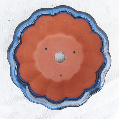 Bonsai bowl 22 x 22 x 10 cm, color blue - 3