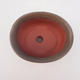 Bonsai bowl tray H 30 - bowl 12 x 10 x 5 cm, tray 12 x 10 x 1 cm, brown - bowl 12 x 10 x 5 cm, tray 12 x 10 x 1 cm - 3/3