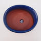 Bonsai bowl tray H 30 - bowl 12 x 10 x 5 cm, tray 12 x 10 x 1 cm, blue - bowl 12 x 10 x 5 cm, tray 12 x 10 x 1 cm - 3/3
