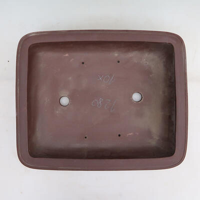 Bonsai bowl 36.5 x 30 x 9.5 cm, color brown - 3