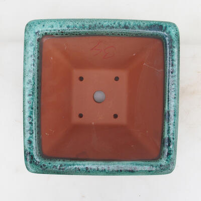 Bonsai bowl 21 x 21 x 11 cm, color green - 3