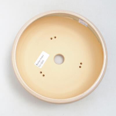 Ceramic bonsai bowl 19.5 x 19.5 x 7.5 cm, color beige - 3