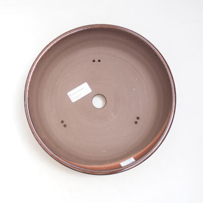 Ceramic bonsai bowl 24 x 24 x 6 cm, color brown - 3