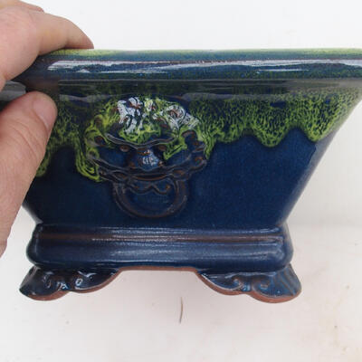 Bonsai bowl 21 x 21 x 11 cm, color blue - 3