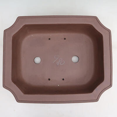 Bonsai bowl 40.5 x 32.5 x 11.5 cm, color brown - 3