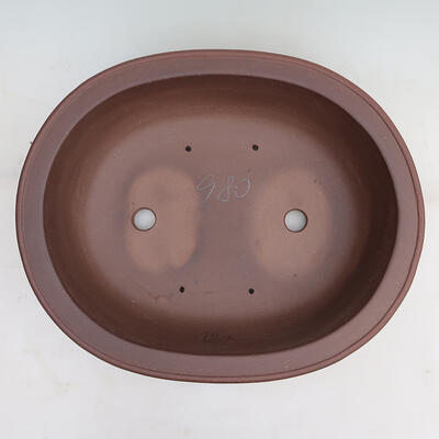 Bonsai bowl 38.5 x 31 x 10 cm, color brown - 3