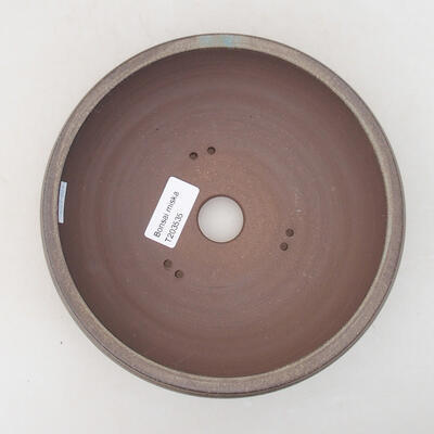 Ceramic bonsai bowl 18 x 18 x 5.5 cm, gray color - 3