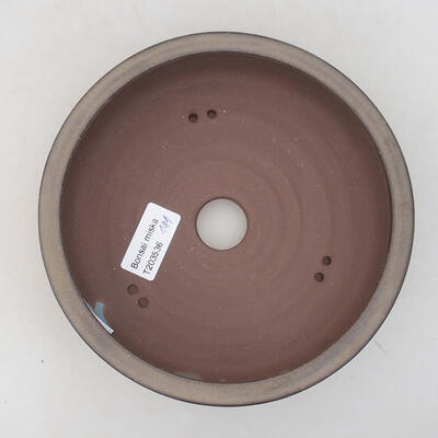 Ceramic bonsai bowl 17 x 17 x 5 cm, color gray - 3