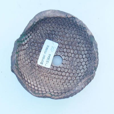 Ceramic Shell 9 x 9 x 6,5 cm, brown-green color - 3