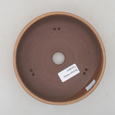 Ceramic bonsai bowl 16 x 16 x 4 cm, beige color - 3