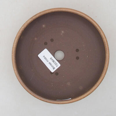 Ceramic bonsai bowl 14 x 14 x 5 cm, beige color - 3