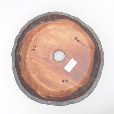 Ceramic bonsai bowl 25 x 25 x 6 cm, color gray - 3