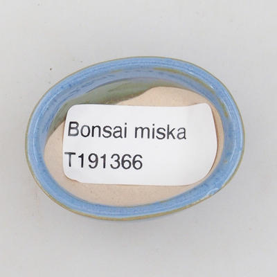 Mini bonsai bowl 4,5 x 3,5 x 2 cm, color blue - 3
