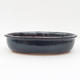 Ceramic bonsai bowl 22 x 17 x 5 cm, black-blue color - 3/3