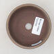 Ceramic bonsai bowl 8 x 8 x 3.5 cm, color brown - 3/3