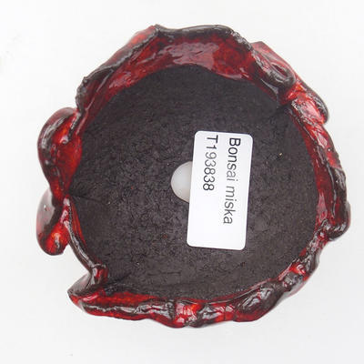 Ceramic Shell 7 x 7 x 5,5 cm, red color - 3