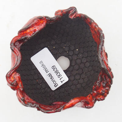 Ceramic Shell 8 x 6 x 5 cm, red color - 3