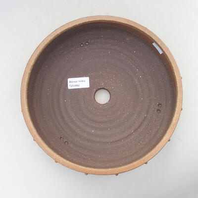 Ceramic bonsai bowl 28 x 28 x 7.5 cm, beige color - 3
