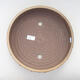 Ceramic bonsai bowl 28.5 x 28.5 x 6 cm, beige color - 3/3