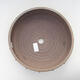 Ceramic bonsai bowl 25.5 x 25.5 x 8 cm, brown color - 3/3
