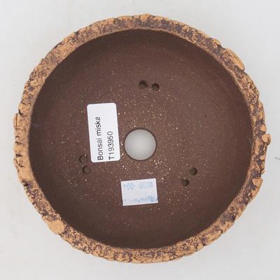 Ceramic bonsai bowl 14 x 14 x 6 cm color cracked - 3
