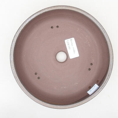 Ceramic bonsai bowl 17.5 x 17.5 x 5 cm, metal color - 3