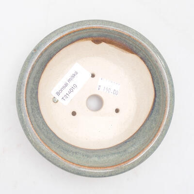 Ceramic bonsai bowl 13 x 13 x 4 cm, color gray - 3