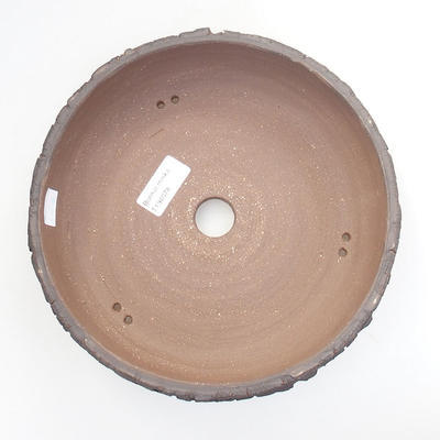 Ceramic bonsai bowl 22 x 22 x 5,5 cm, gray color - 3