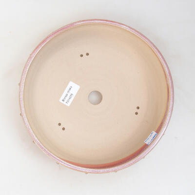 Ceramic bonsai bowl 23.5 x 23.5 x 6.5 cm, color pink - 3