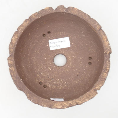 Ceramic bonsai bowl 18 x 18 x 6 cm, gray color - 3
