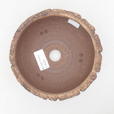 Ceramic bonsai bowl 16 x 16 x 5,5 cm, gray color - 3
