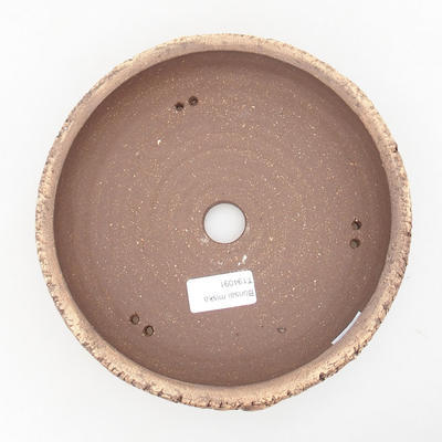Ceramic bonsai bowl 19,5 x 19,5 x 5,5 cm, gray color - 3