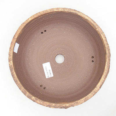 Ceramic bonsai bowl 23 x 23 x 6,5 cm, gray color - 3