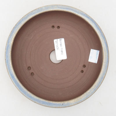 Ceramic bonsai bowl 16.5 x 16.5 x 4.5 cm, color blue - 3