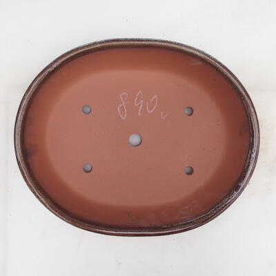 Bonsai bowl 34 x 27 x 7.5 cm, color brown - 3