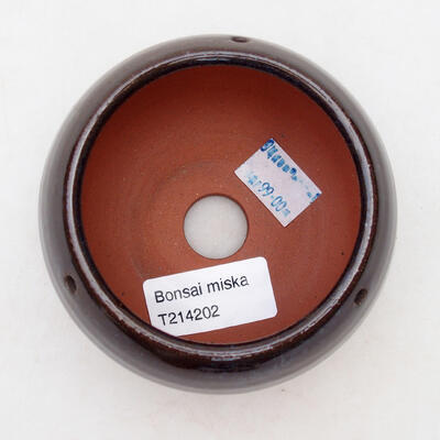 Ceramic Bowl 10 x 10 x 7 cm, color brown - 3