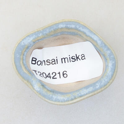 Mini bonsai bowl 4 x 3 x 2 cm, color blue - 3