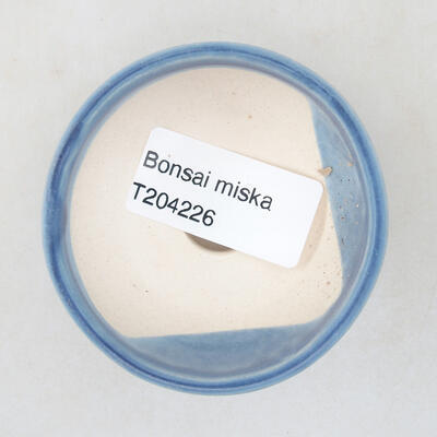 Mini bonsai bowl 6 x 6 x 2.5 cm, color blue - 3