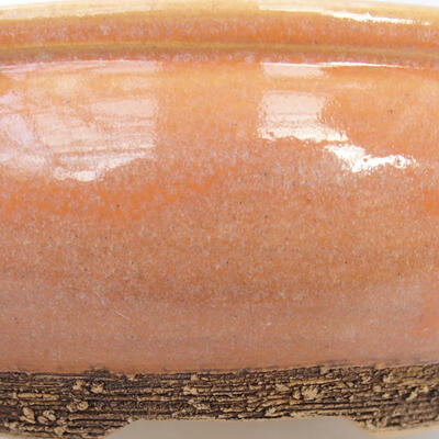 Ceramic bonsai bowl 16 x 16 x 6 cm, color pink - 3