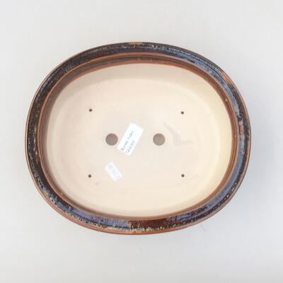 Ceramic bonsai bowl 24 x 20 x 7.5 cm, color brown - 3