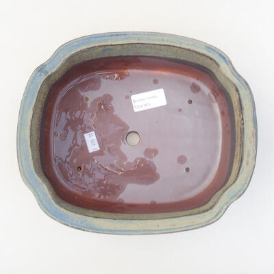 Ceramic bonsai bowl 23 x 20 x 7 cm, color gray - 3