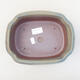 Ceramic bonsai bowl 20.5 x 16.5 x 7 cm, gray color - 3/3