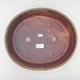 Ceramic bonsai bowl 32 x 27.5 x 7.5 cm, brown color - 3/3